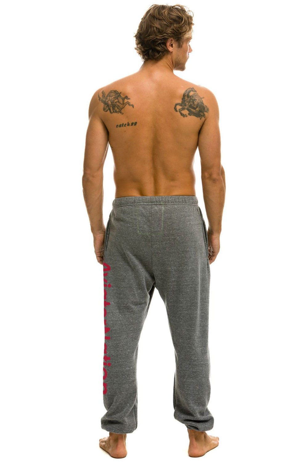 UNIVERSITY OF ALABAMA UNISEX POCKET SWEATPANTS - HEATHER GREY