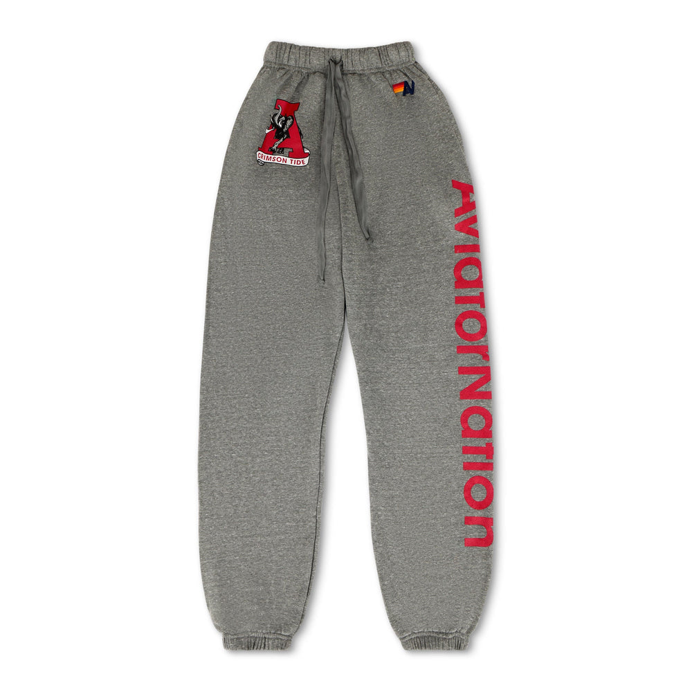 UNIVERSITY OF ALABAMA UNISEX POCKET SWEATPANTS - HEATHER GREY