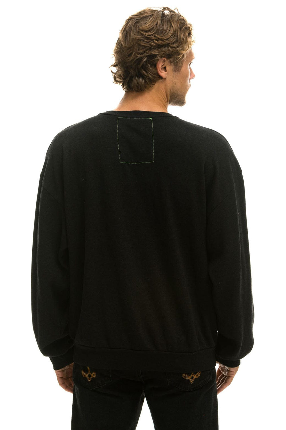 UNIVERSITY OF ALABAMA RELAXED CREW SWEATSHIRT - BLACK