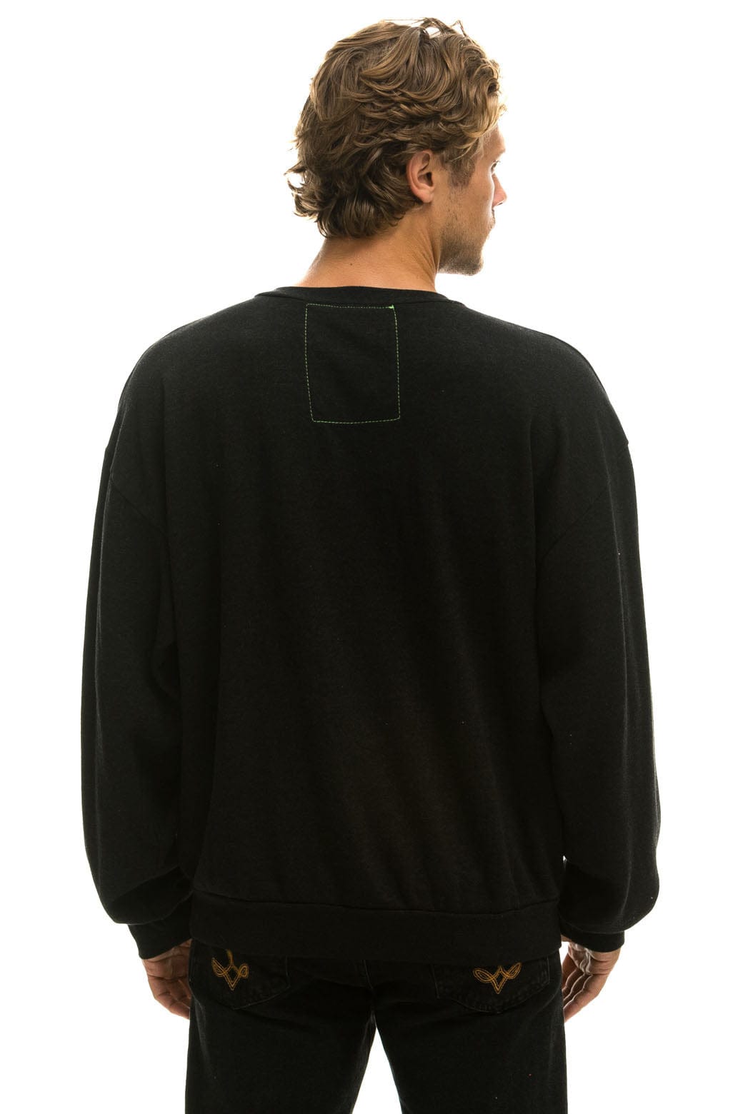 UNIVERSITY OF ALABAMA RELAXED CREW SWEATSHIRT - BLACK