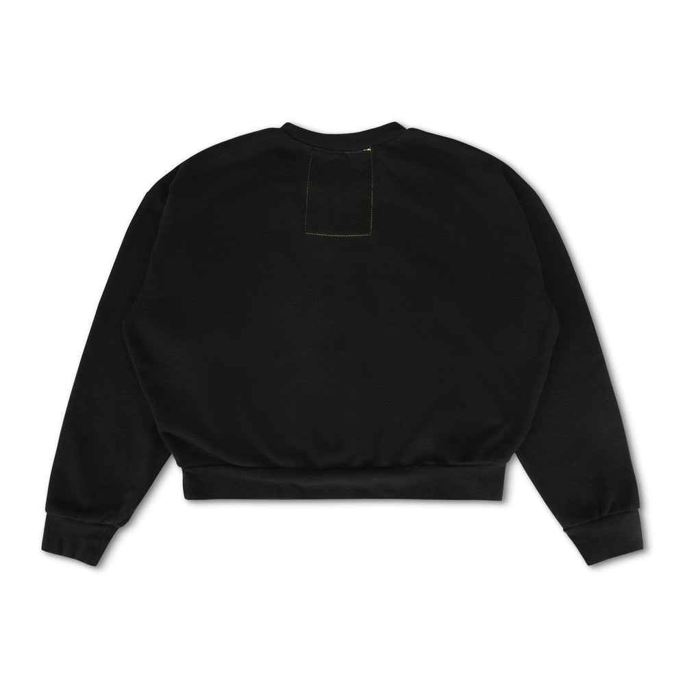 UNIVERSITY OF ALABAMA RELAXED CREW SWEATSHIRT - BLACK