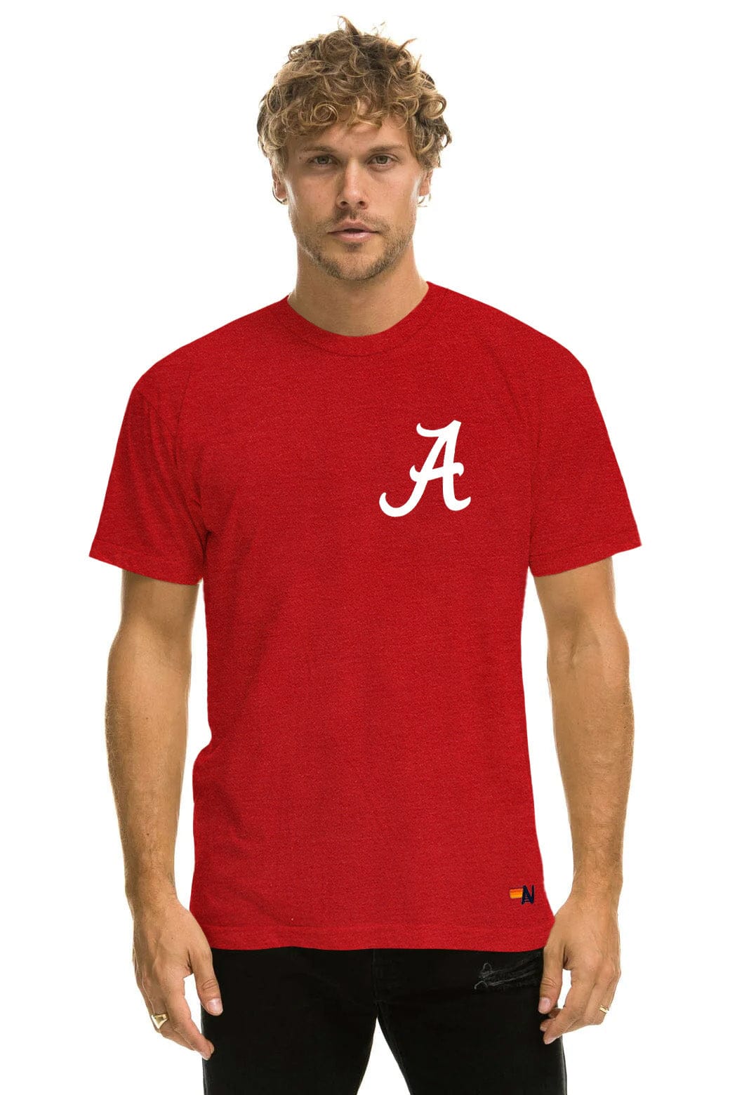 UNIVERSITY OF ALABAMA BOLT CREW TEE SHIRT - CRIMSON