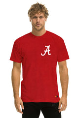 UNIVERSITY OF ALABAMA BOLT CREW TEE SHIRT - CRIMSON