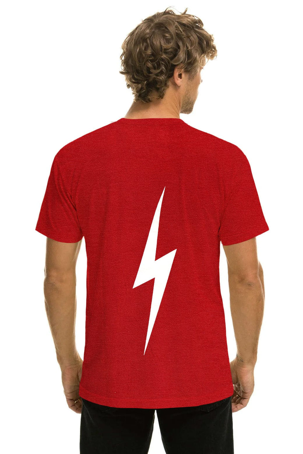 UNIVERSITY OF ALABAMA BOLT CREW TEE SHIRT - CRIMSON