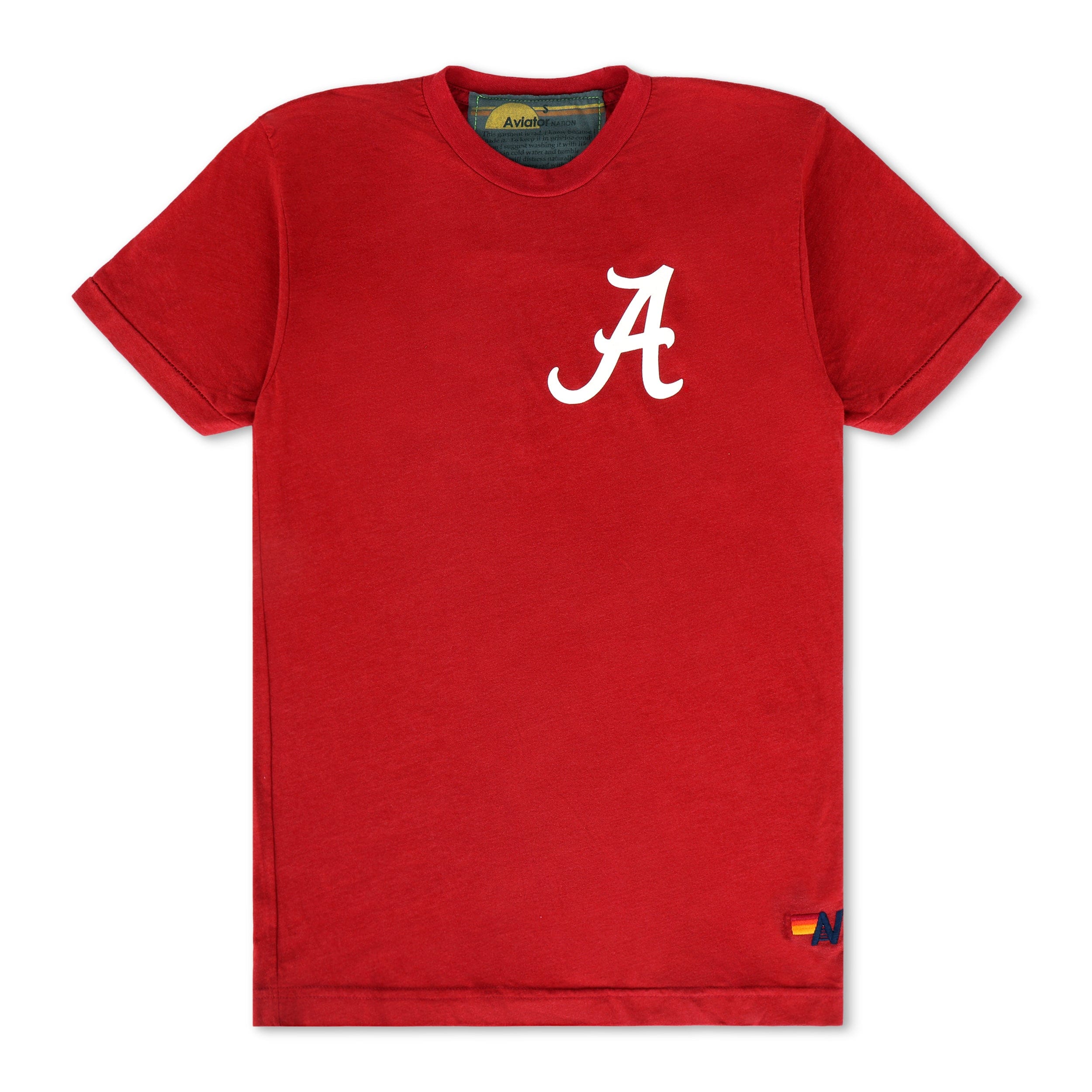 UNIVERSITY OF ALABAMA BOLT CREW TEE SHIRT - CRIMSON