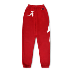 UNIVERSITY OF ALABAMA BOLT SWEATPANTS - CRIMSON