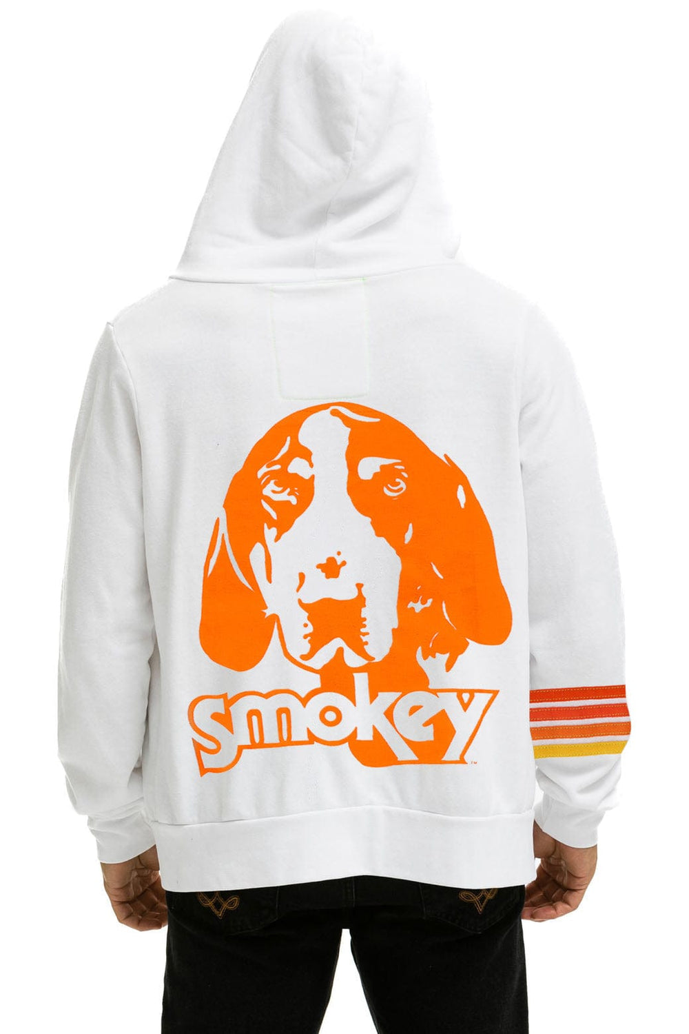 UNIVERSITY OF TENNESSEE SMOKEY ZIP HOODIE - WHITE