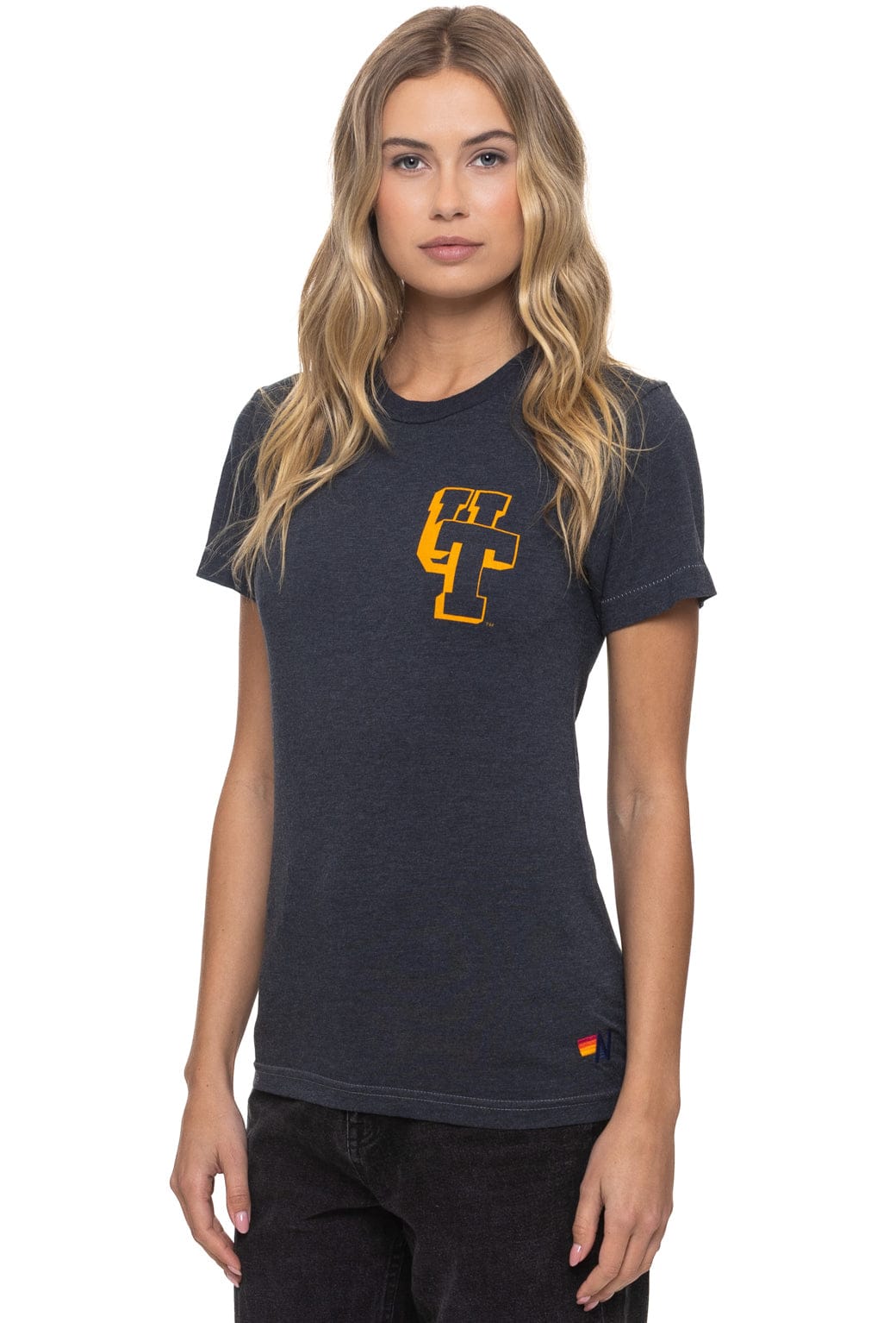 UNIVERSITY OF TENNESSEE BOLT CREW TEE SHIRT - CHARCOAL