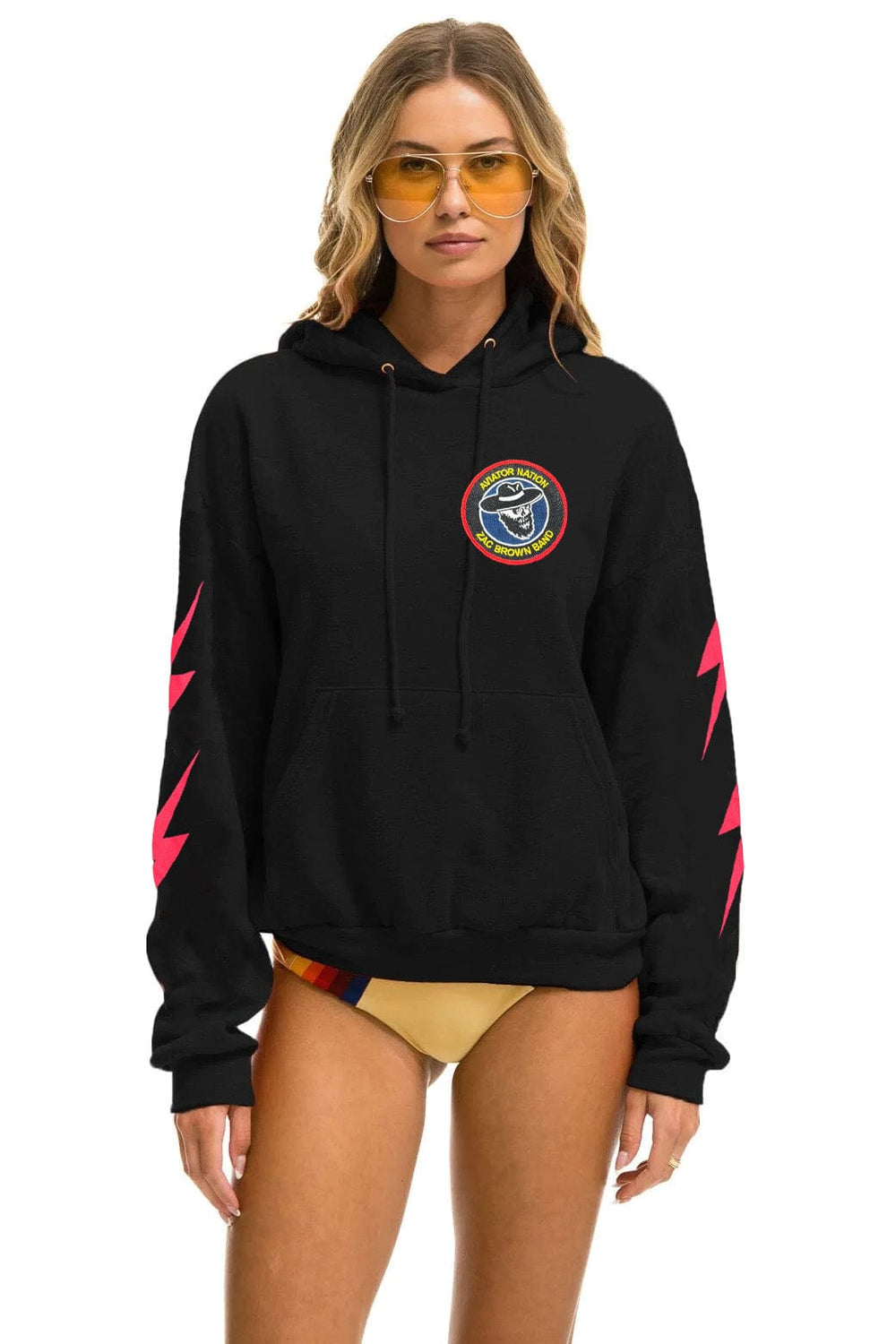 ZAC BROWN BAND 2025 RELAXED PULLOVER HOODIE - BLACK