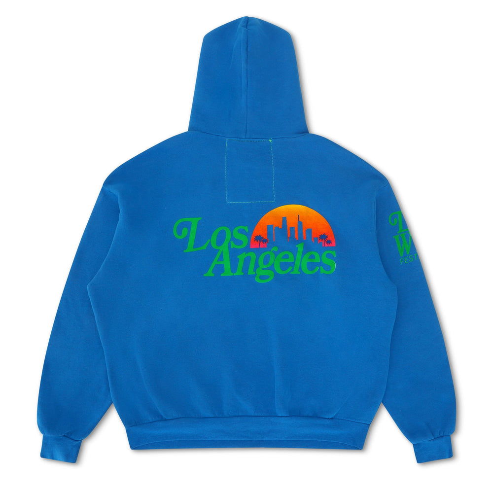 LOS ANGELES WINE & FOOD 2025 PULLOVER HOODIE RELAXED - ADVENTURE BLUE