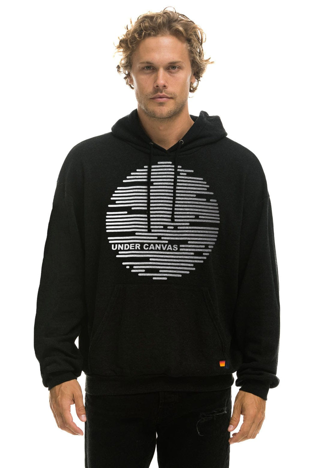 UNDER CANVAS 2025 RELAXED PULLOVER HOODIE - BLACK