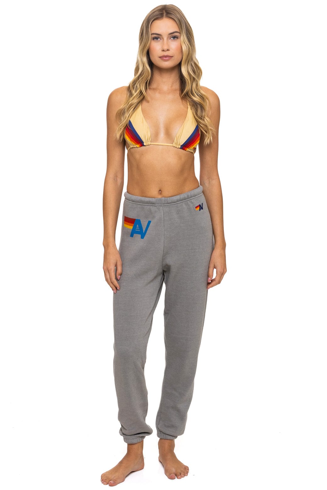 LOGO SWEATPANTS - SLATE