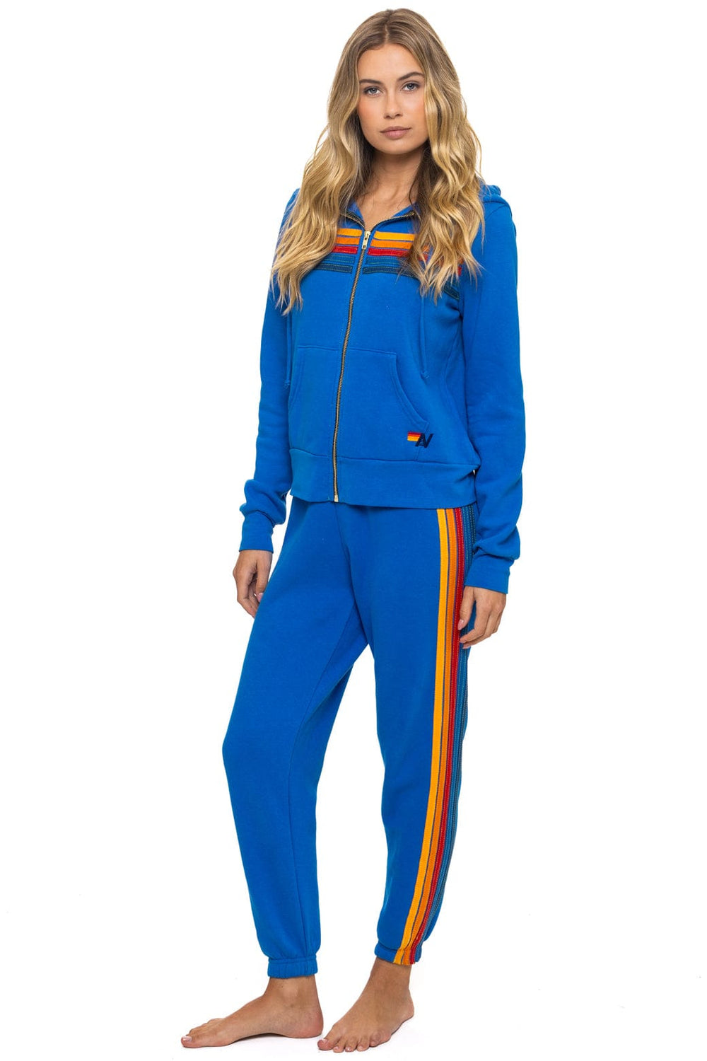 5 STRIPE HOODIE - ADVENTURE BLUE