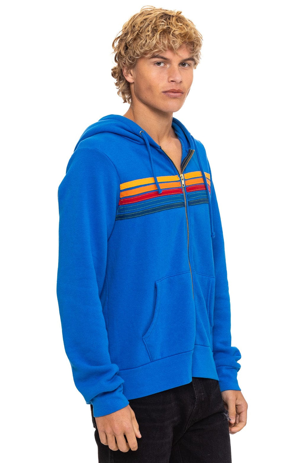 5 STRIPE HOODIE - ADVENTURE BLUE