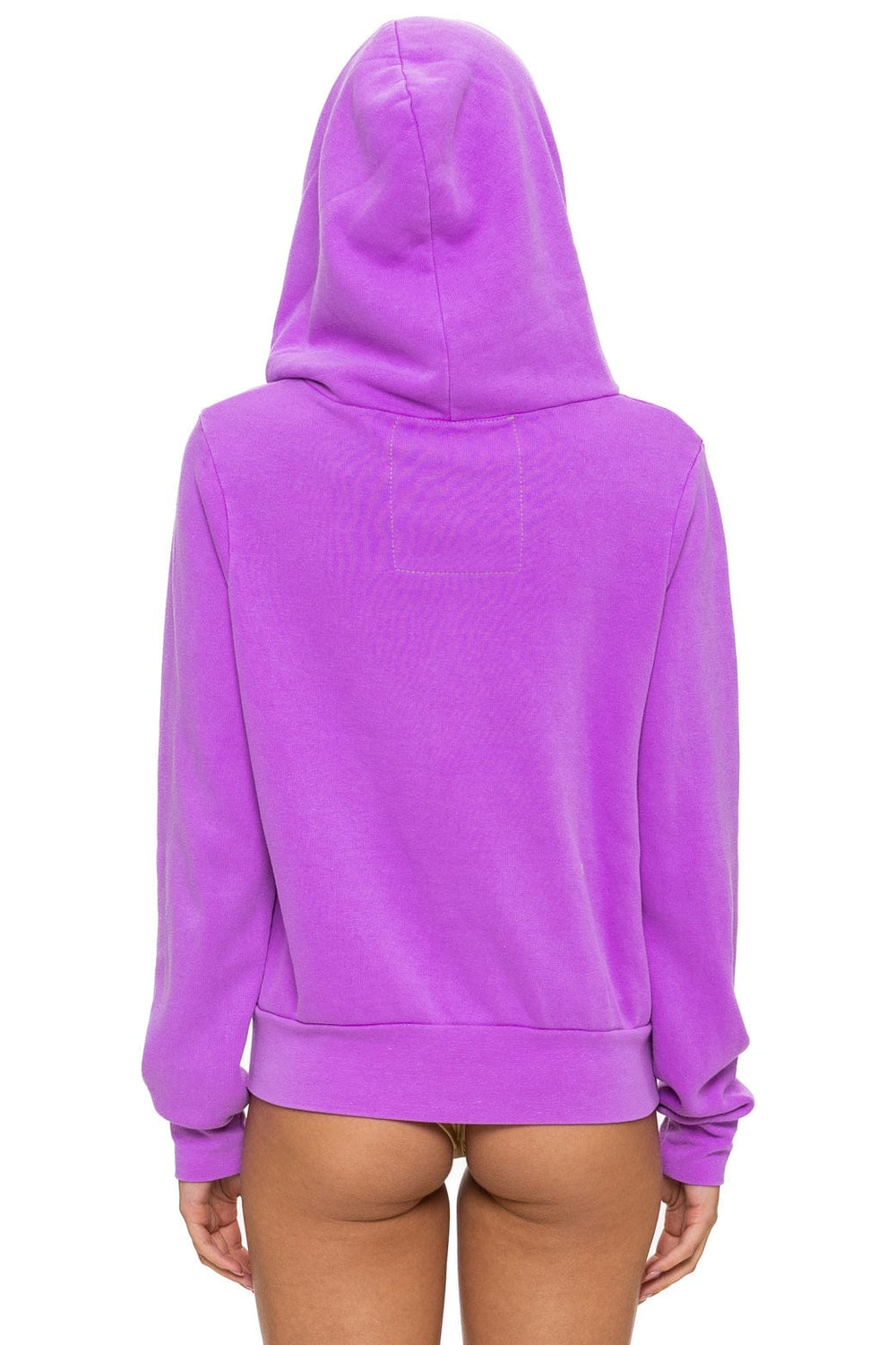 ALL SEASONS CIRCLE ZIP HOODIE - NEON PURPLE