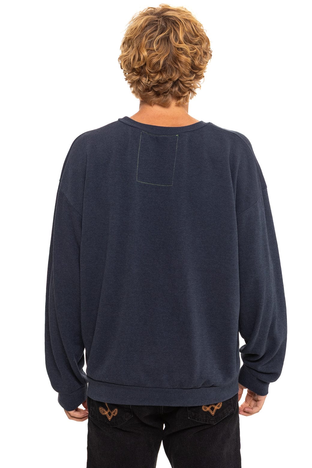 ALL SEASONS CIRCLE RELAXED CREW SWEATSHIRT - CHARCOAL