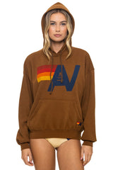 LOGO PULLOVER RELAXED HOODIE - CINNAMON
