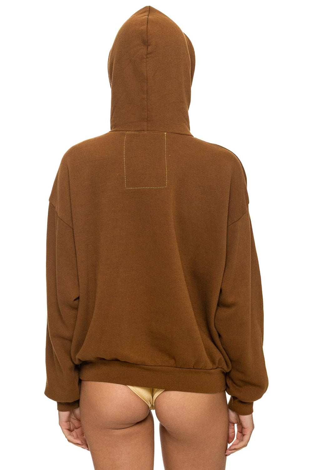 LOGO PULLOVER RELAXED HOODIE - CINNAMON
