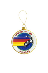 AVIATOR NATION MIAMI - BLOWN GLASS ORNAMENT