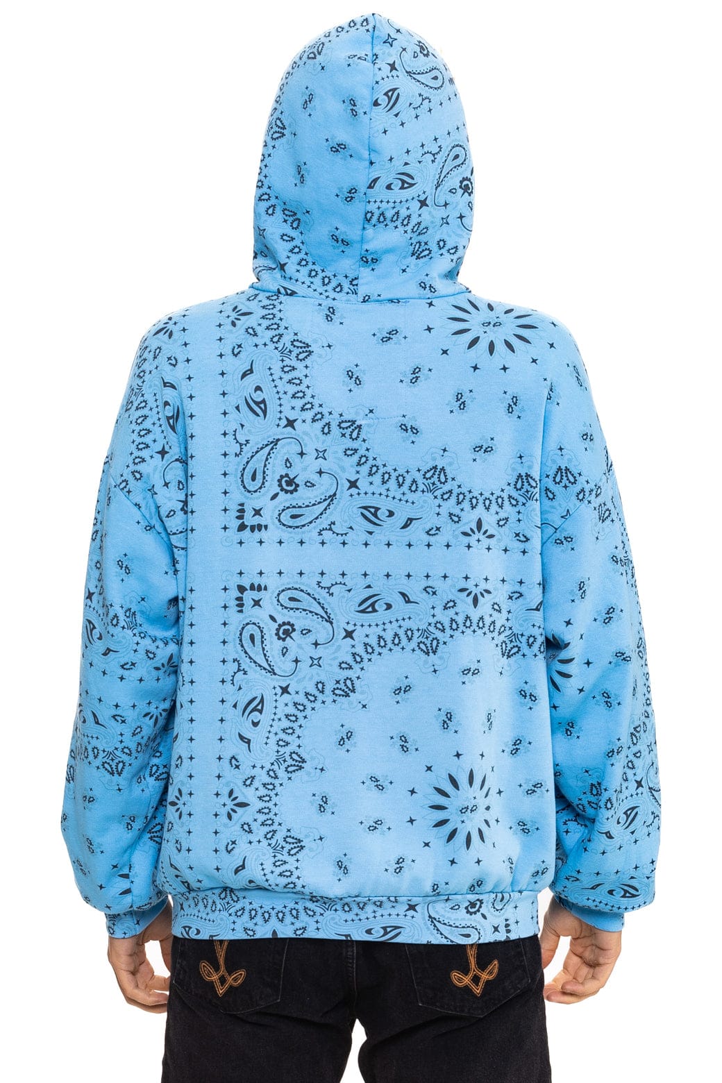 BANDANA ASPEN RELAXED PULLOVER HOODIE - SKY
