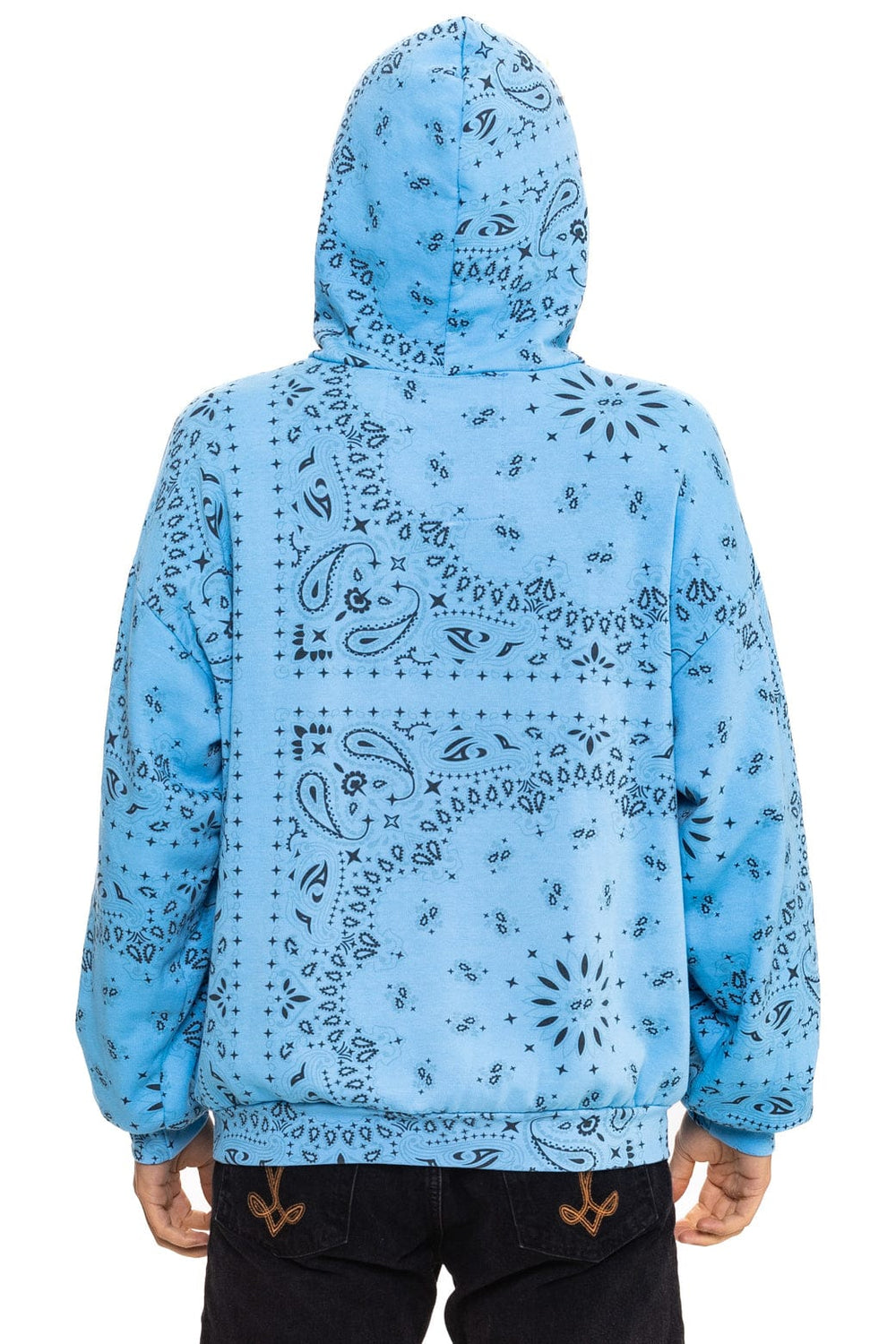 BANDANA ASPEN RELAXED PULLOVER HOODIE - SKY