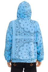BANDANA ASPEN RELAXED PULLOVER HOODIE - SKY