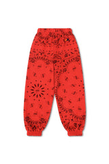 KID'S BANDANA SWEATPANTS - RED
