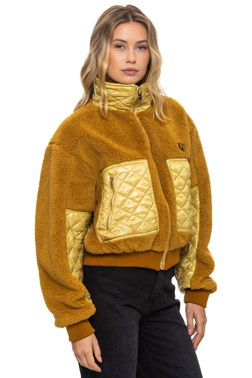 TEDDY FULL ZIP JACKET - HONEY