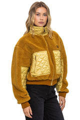 TEDDY FULL ZIP JACKET - HONEY