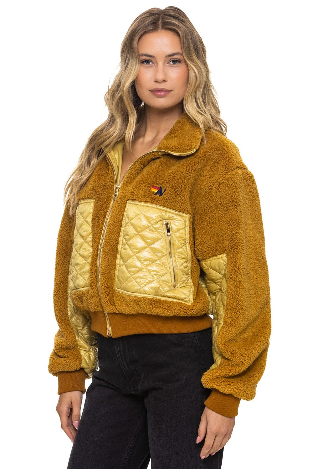 TEDDY FULL ZIP JACKET - HONEY