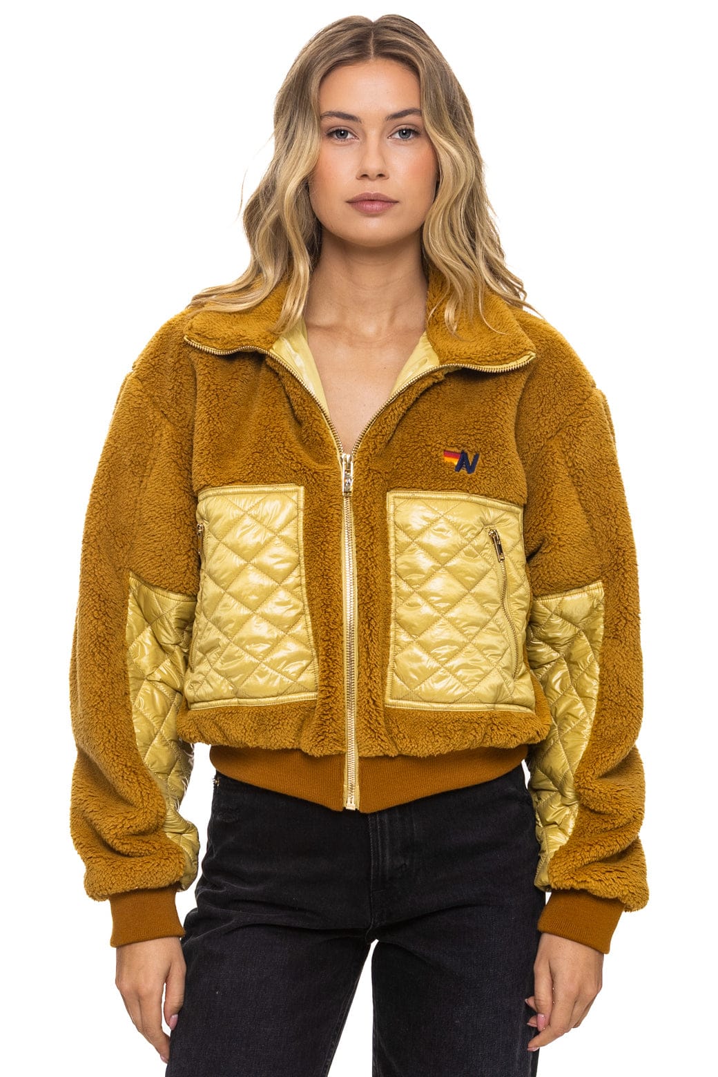 TEDDY FULL ZIP JACKET - HONEY