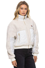 TEDDY FULL ZIP JACKET - VINTAGE WHITE