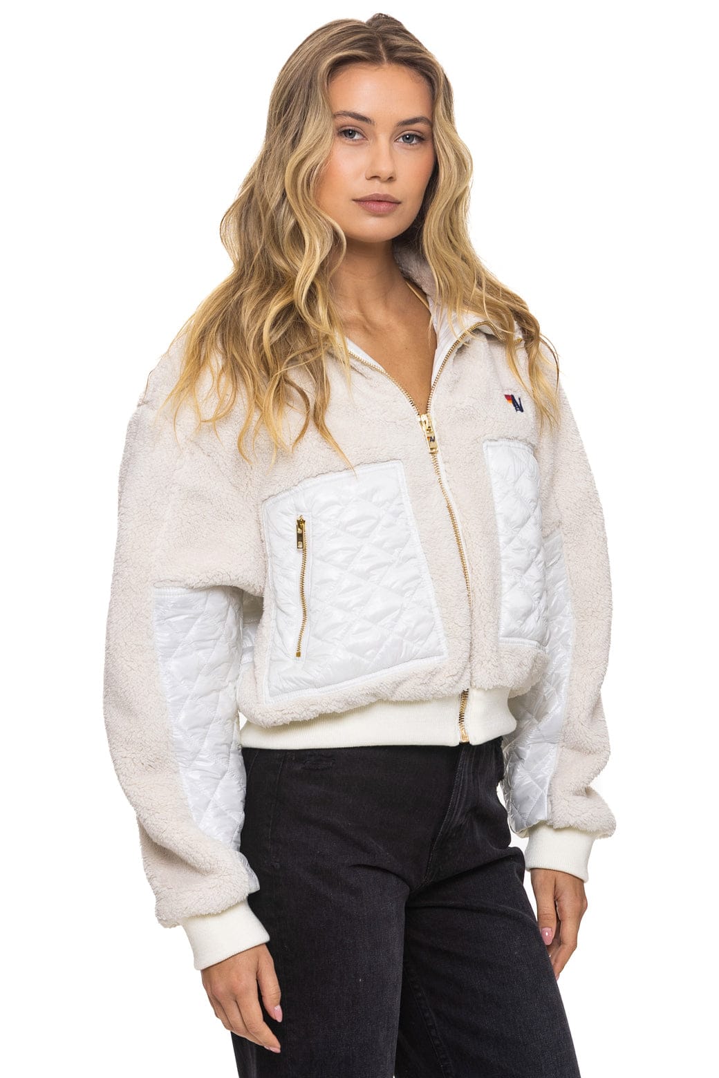 TEDDY FULL ZIP JACKET - VINTAGE WHITE