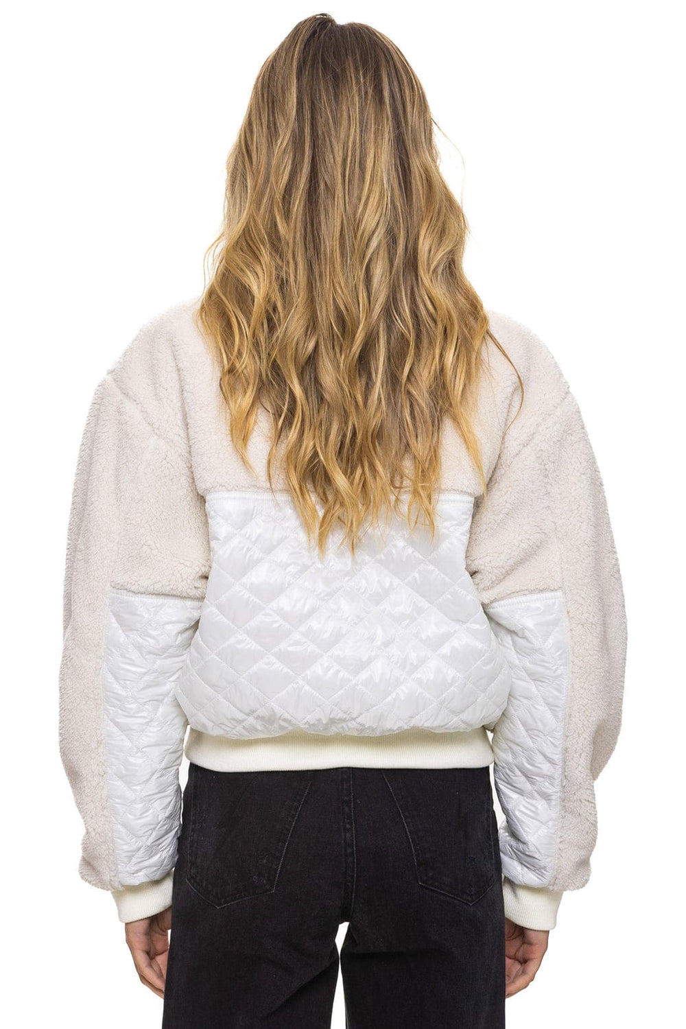 TEDDY FULL ZIP JACKET - VINTAGE WHITE