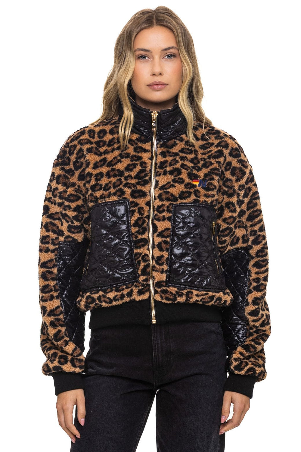 TEDDY FULL ZIP JACKET - CHEETAH