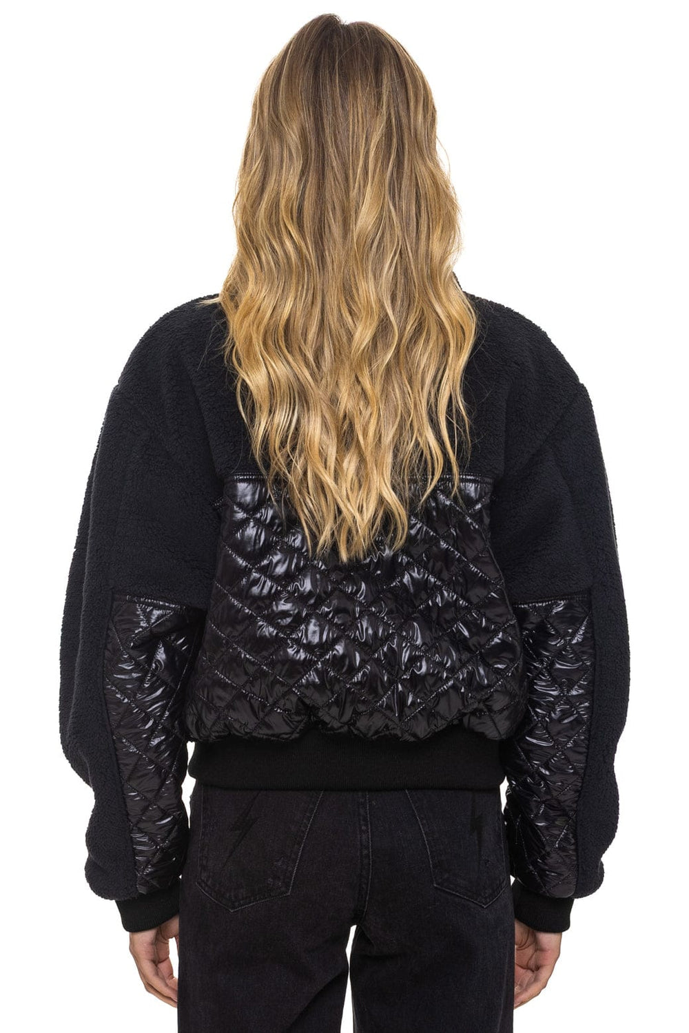 TEDDY FULL ZIP JACKET - BLACK