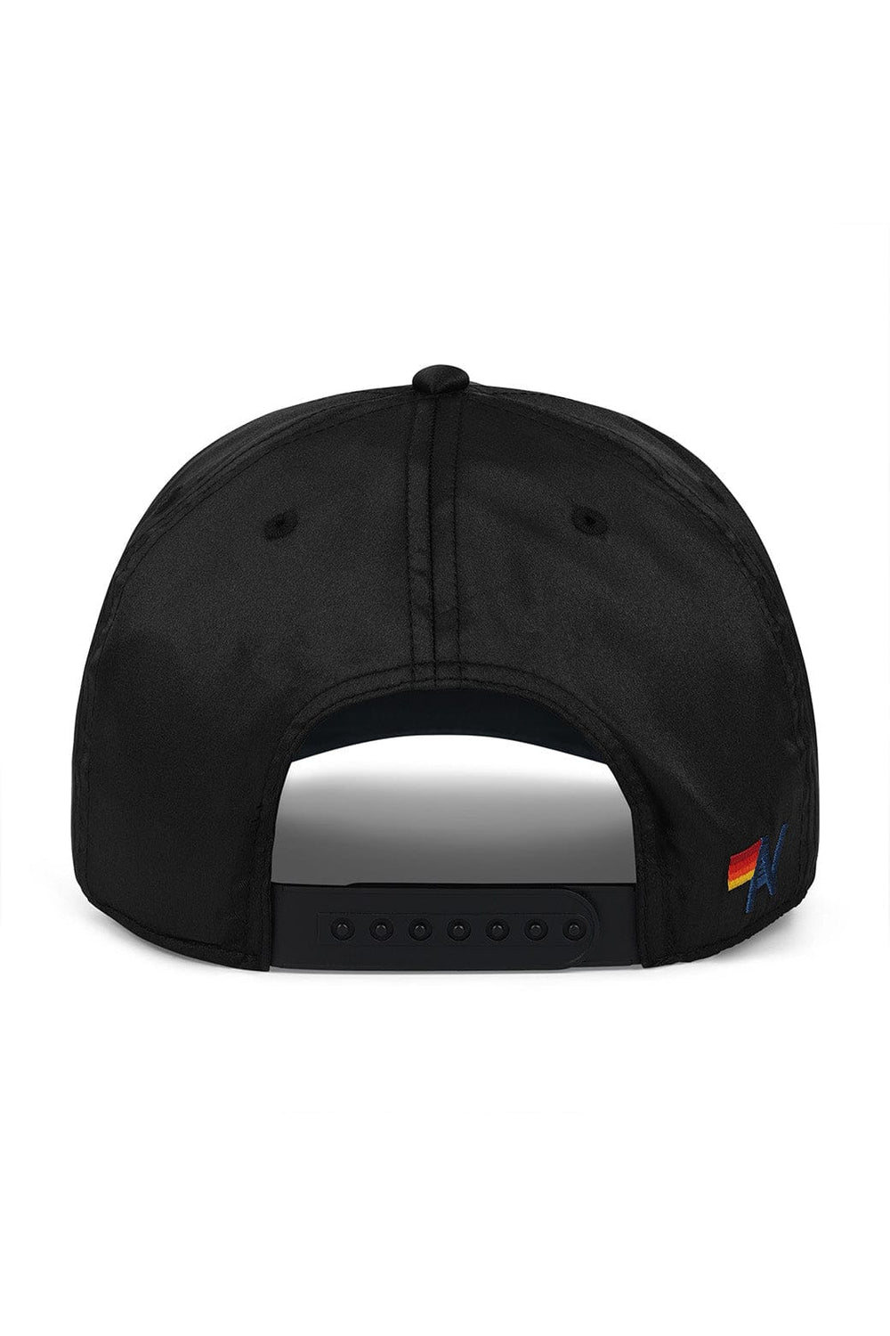 MEMBERS EXCLUSIVE VINTAGE SATIN SCRIPT TRUCKER HAT - BLACK // WHITE