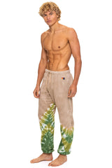 HAND DYED V SWEATPANTS - TIE DYE SAND // JUNGLE
