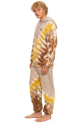 HAND DYED V SWEATPANTS - TIE DYE SAND // CINNAMON