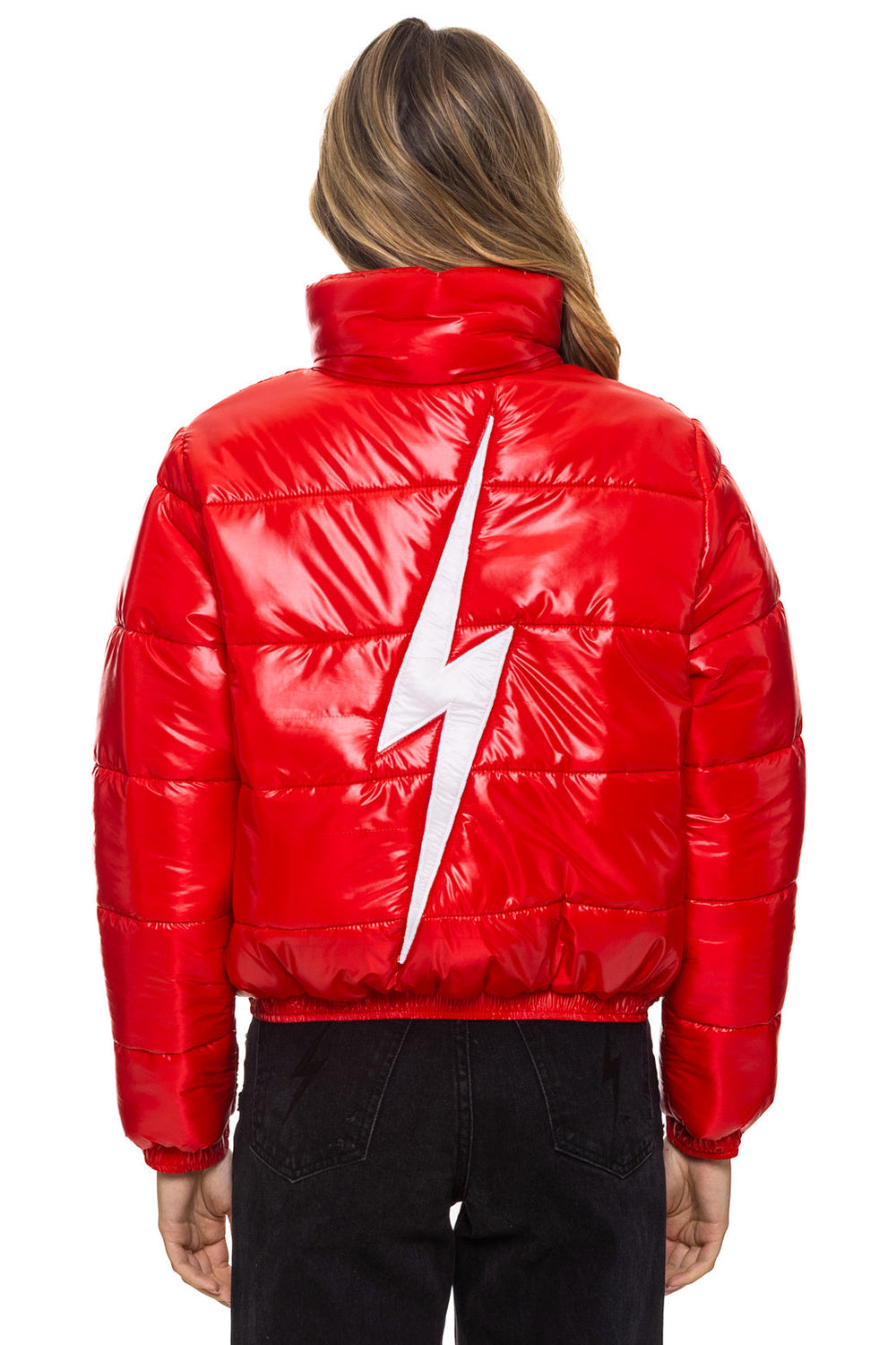 BOLT LUXE APRES PUFFER JACKET - GLOSSY CHERRY