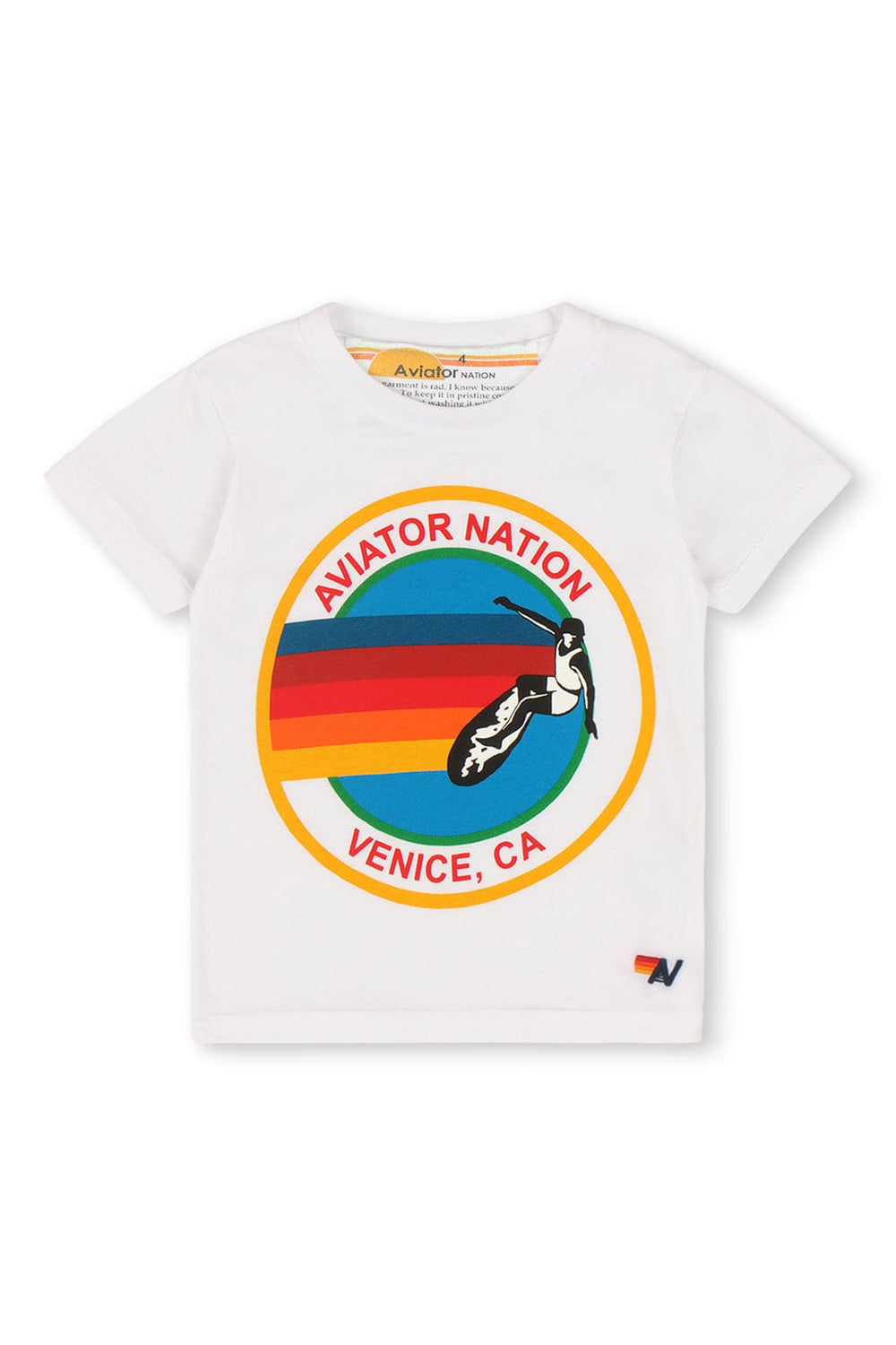KID'S AVIATOR NATION TEE - WHITE